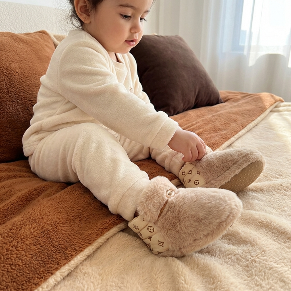 Fluffy Baby Socks Shoes