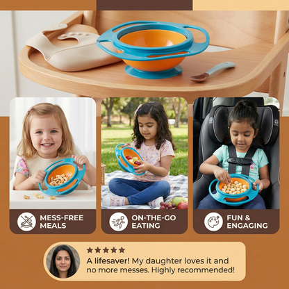 Spill-Proof Baby Bowl – Mess-Free Eating