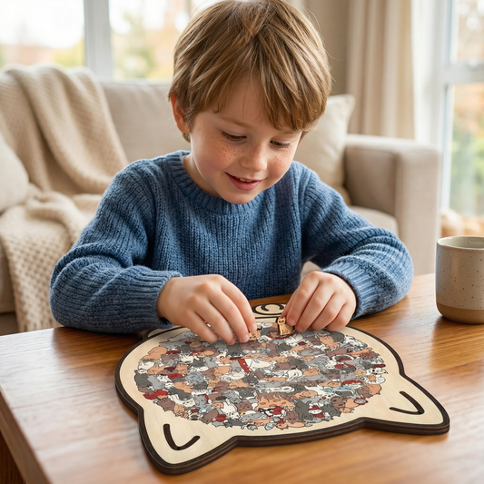 Wooden Cat Puzzle