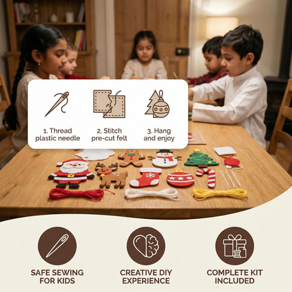 Safe Felt Christmas Craft Kit – DIY Fun for Kids