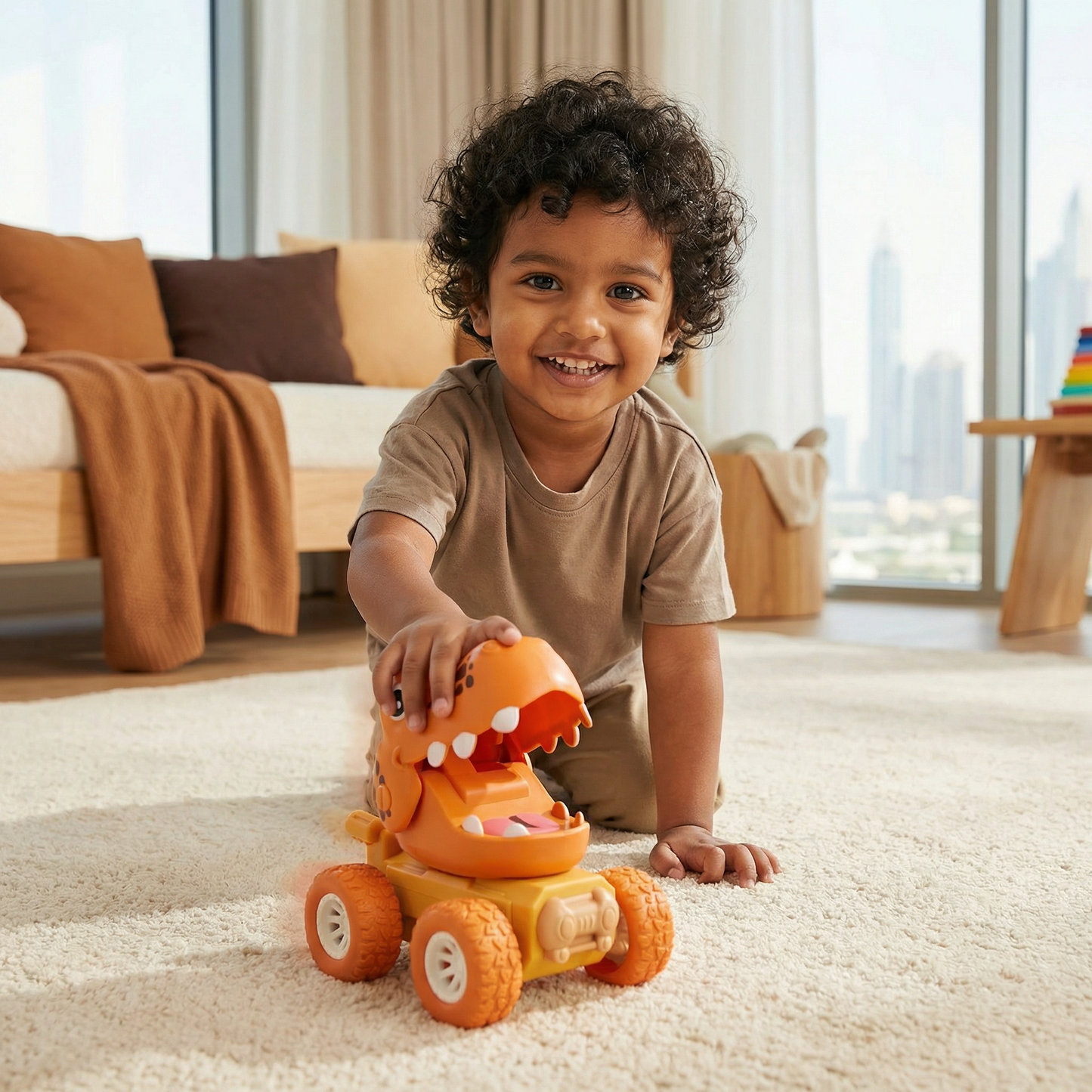 Push & Drive Dino Monster Trucks