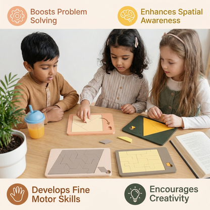 Wooden Tangram Puzzle Game
