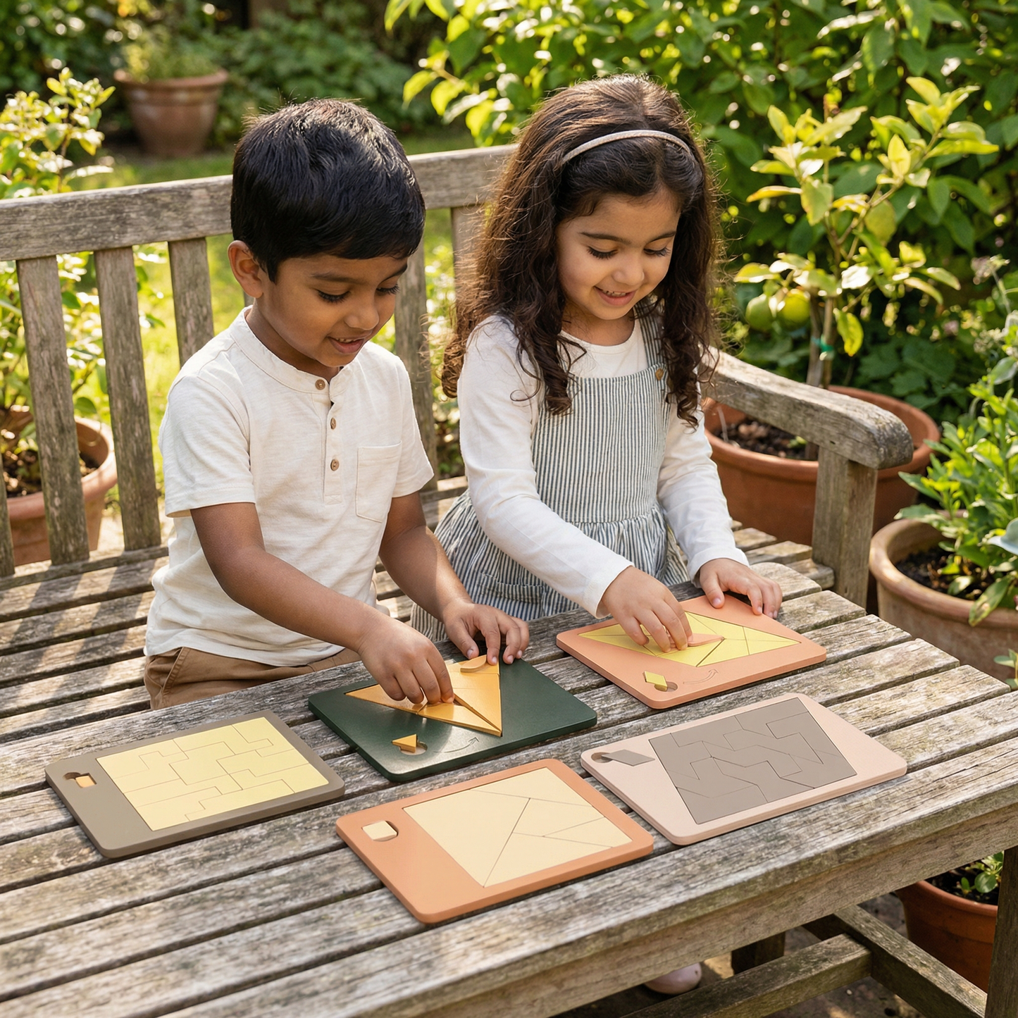 Wooden Tangram Puzzle Game