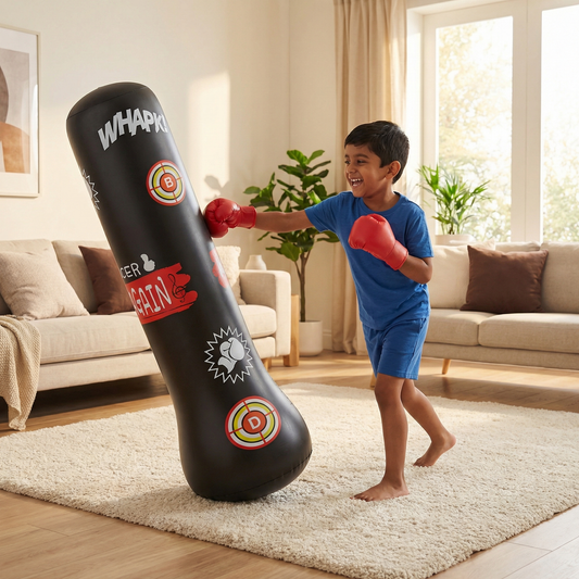 Inflatable children's punching bag with water filling