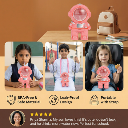 Astronaut Water Bottle for Kids