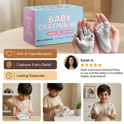 Baby Hand & Footprint Set – Keepsake Set for Newborns & Parents
