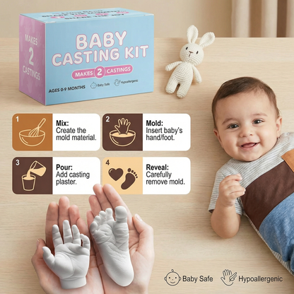 Baby Hand & Footprint Set – Keepsake Set for Newborns & Parents