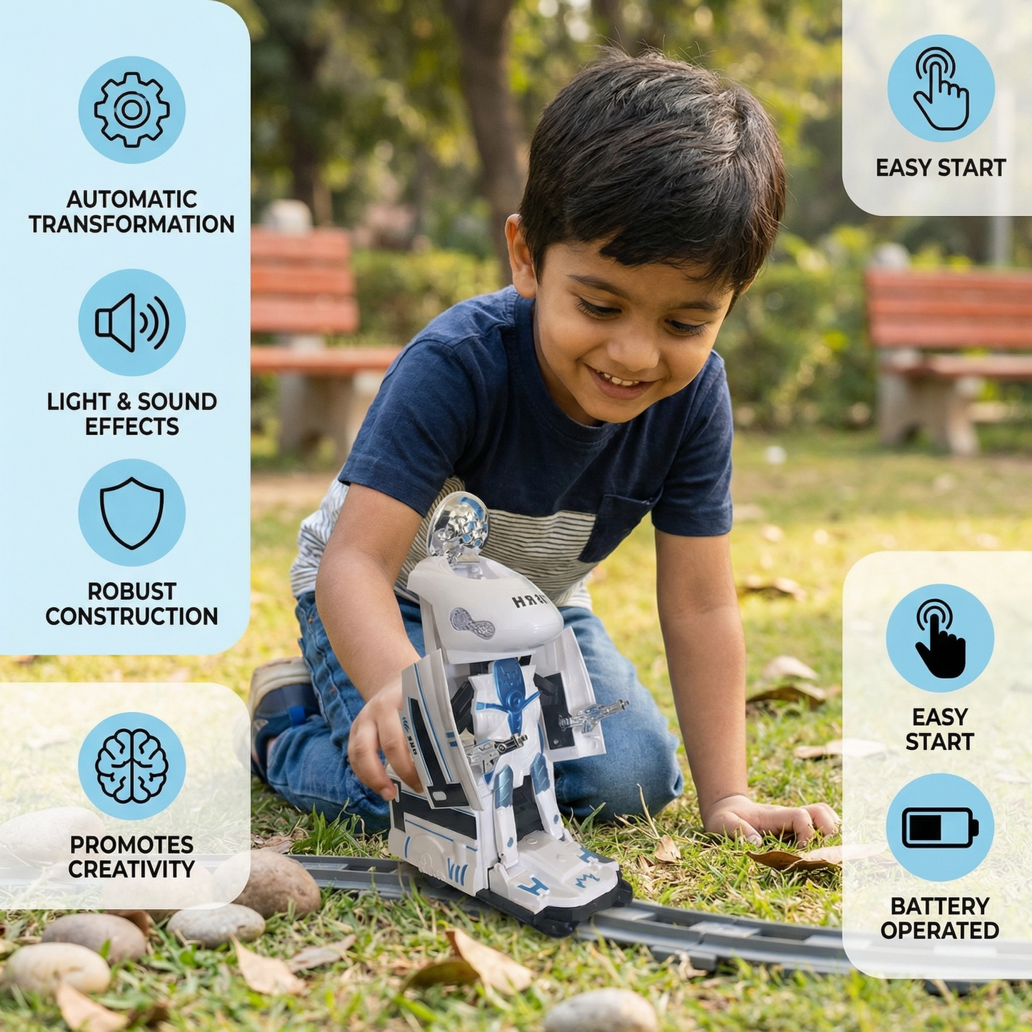 Transforming Robot Train Toy