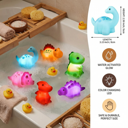 Glowing Bath Dinosaur Toy