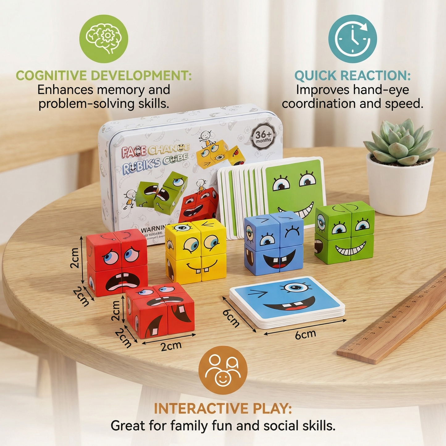 Face Puzzle Cube Game