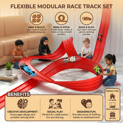 Flexible Modular Race Track Set