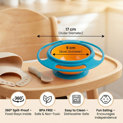 Spill-Proof Baby Bowl – Mess-Free Eating