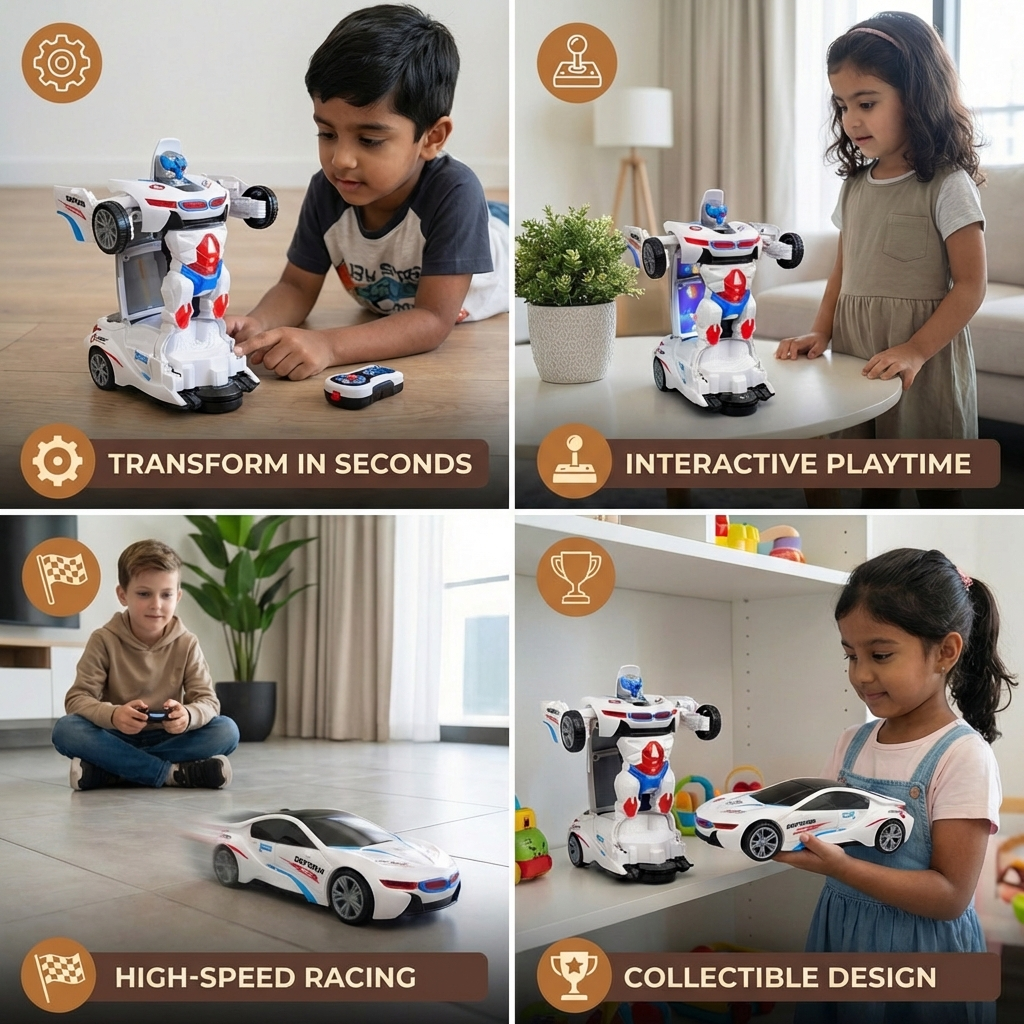 Transformable Race Car Toy