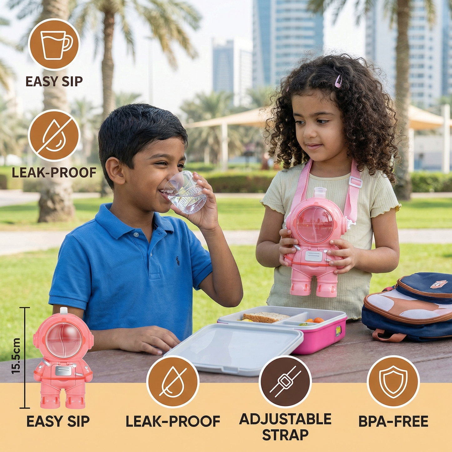 Astronaut Water Bottle for Kids