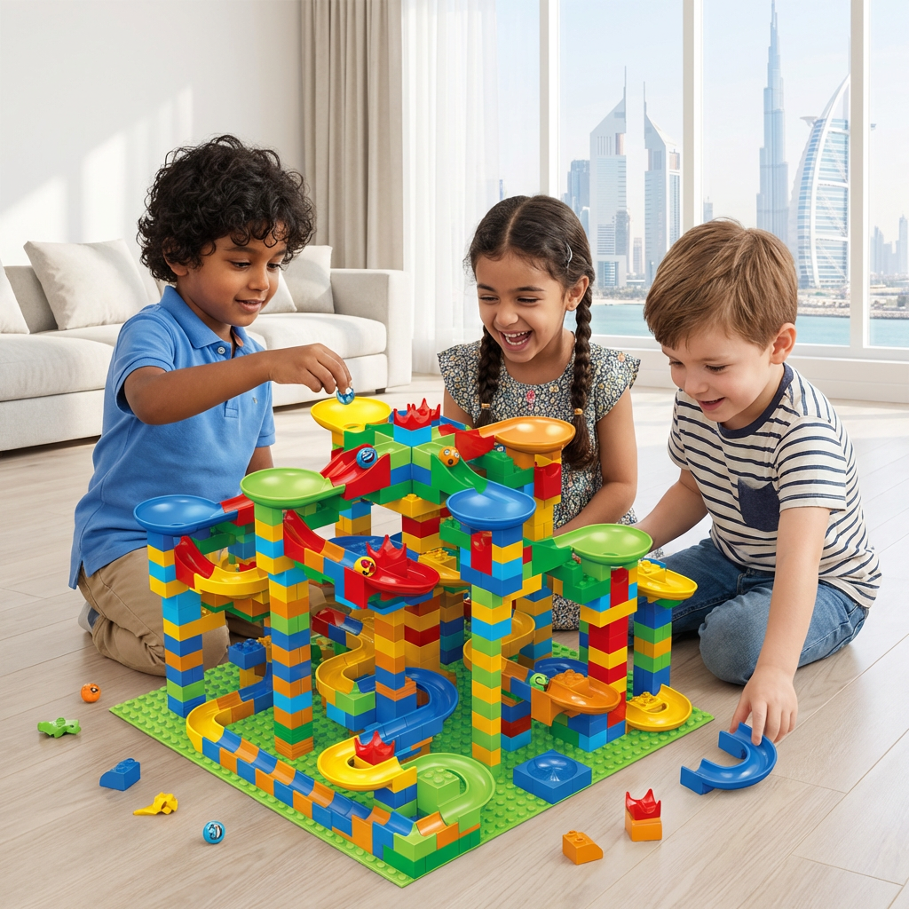 Ball Track Made of Blocks