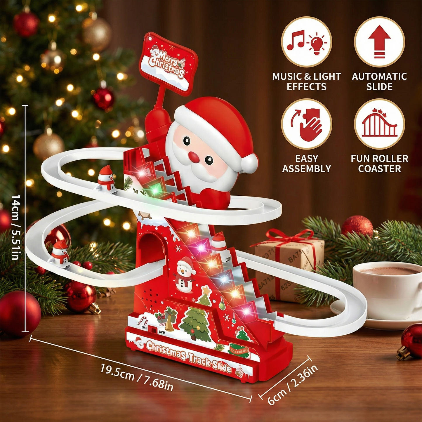 Santa Claus Slide Roller Coaster Fun
