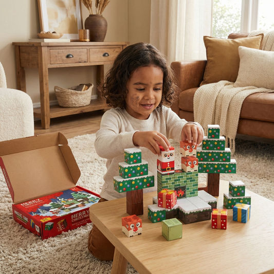 Christmas Magnetic Cube Building Blocks