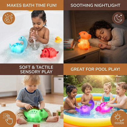 Glowing Bath Dinosaur Toy