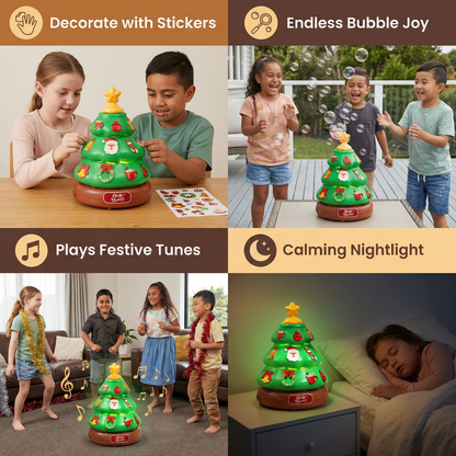 Music Bubble Christmas Tree with Stickers for Decorating