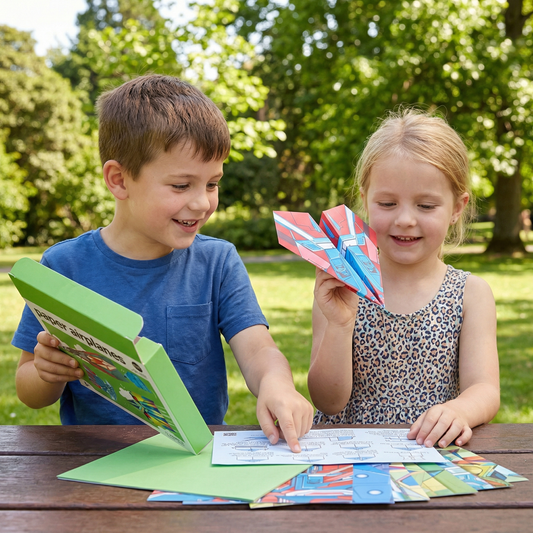 Paper Airplane Building Set with Instructions