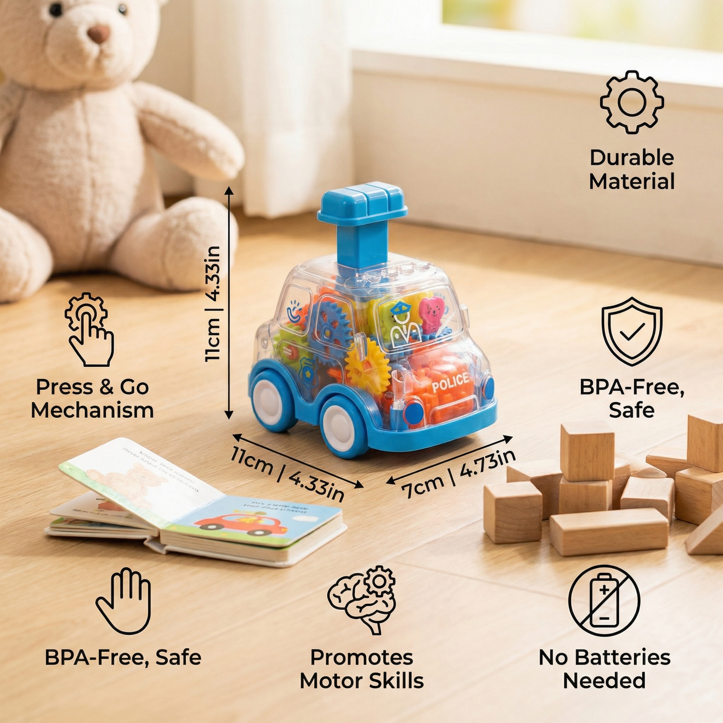 Press and Go – Gear Toy Cars