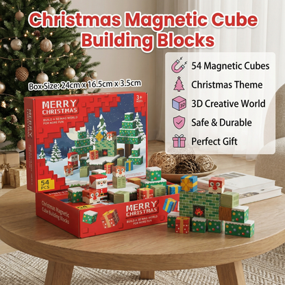 Christmas Magnetic Cube Building Blocks