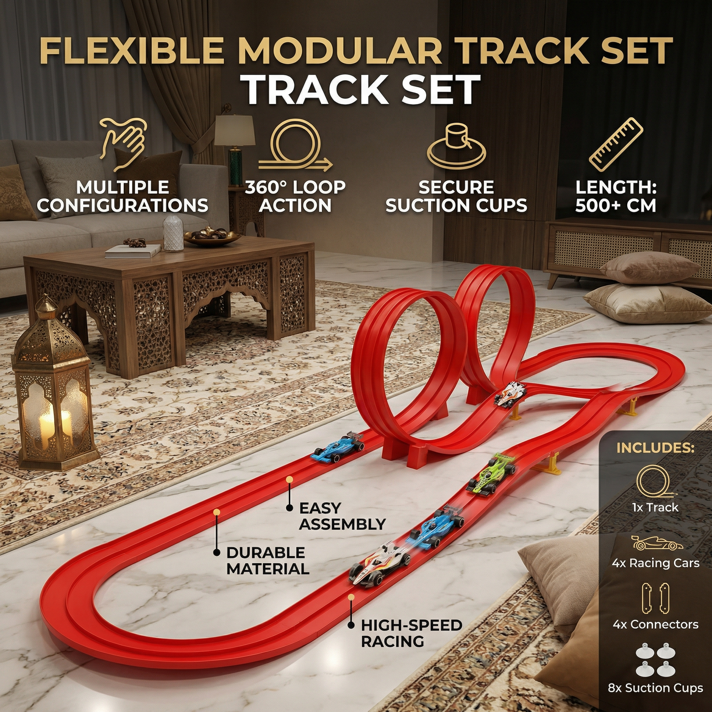 Flexible Modular Race Track Set