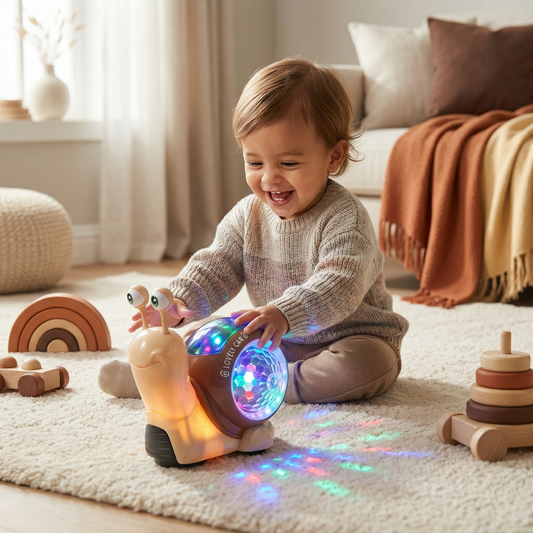 Glowing and Music-Playing Snail Crawling Toy