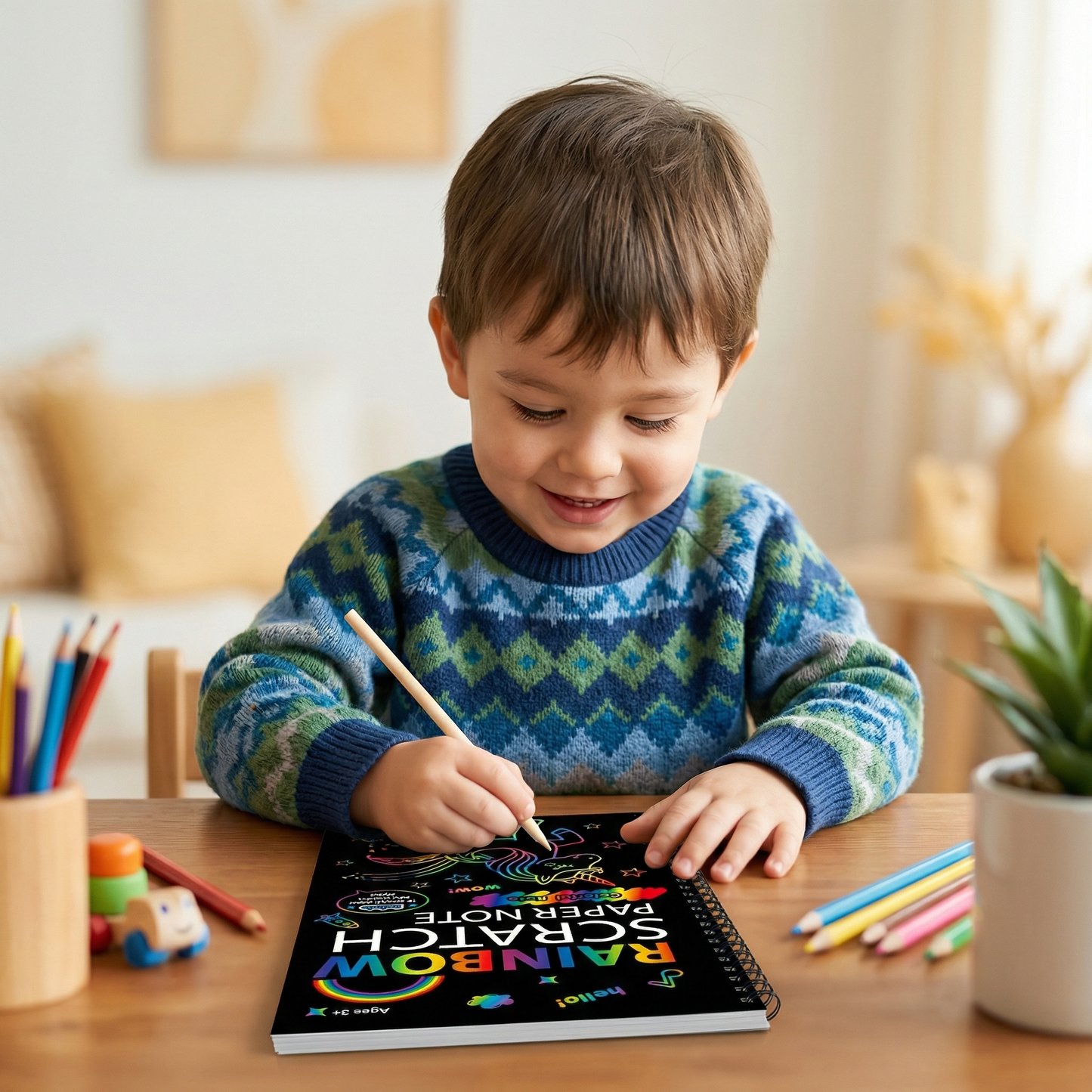 Magical Rainbow Scratch Paper