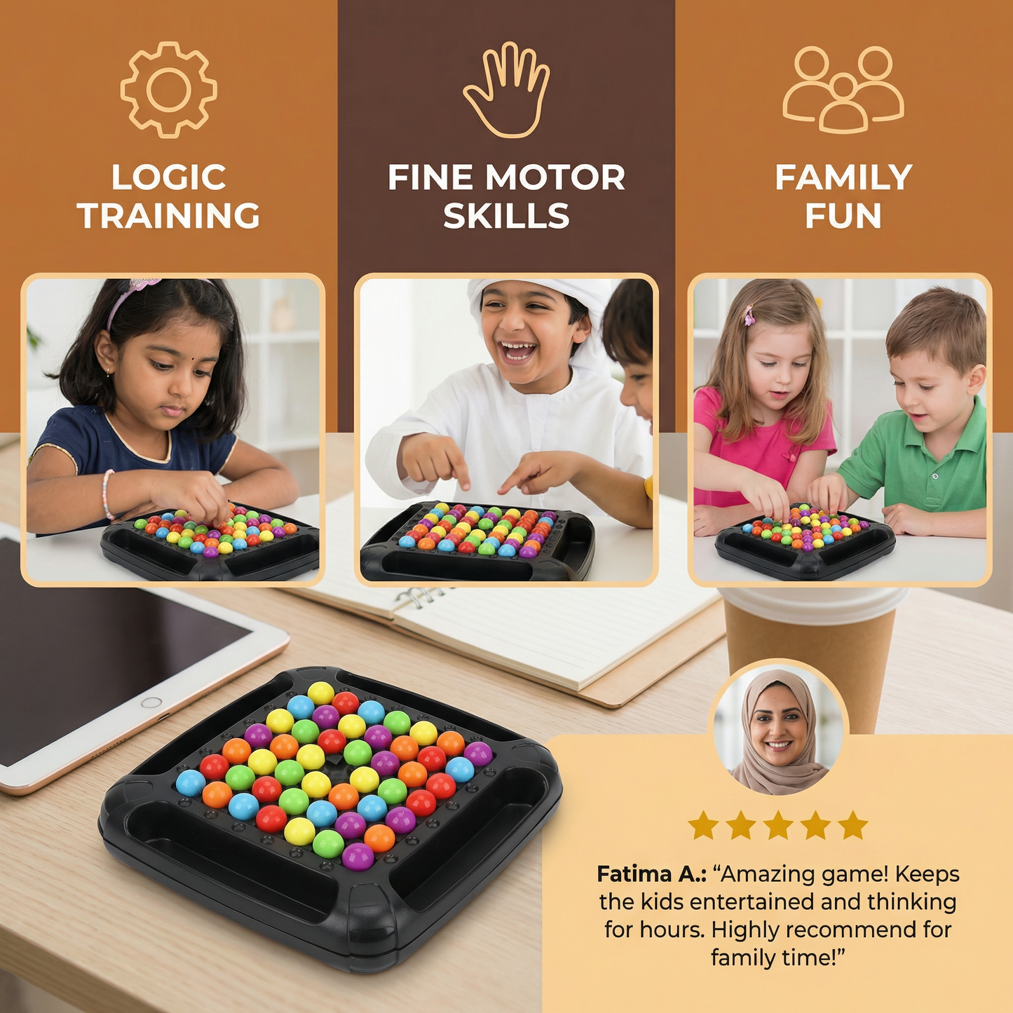Colors Match Logic Game – Interactive Ball Puzzle Game for Children & Adults