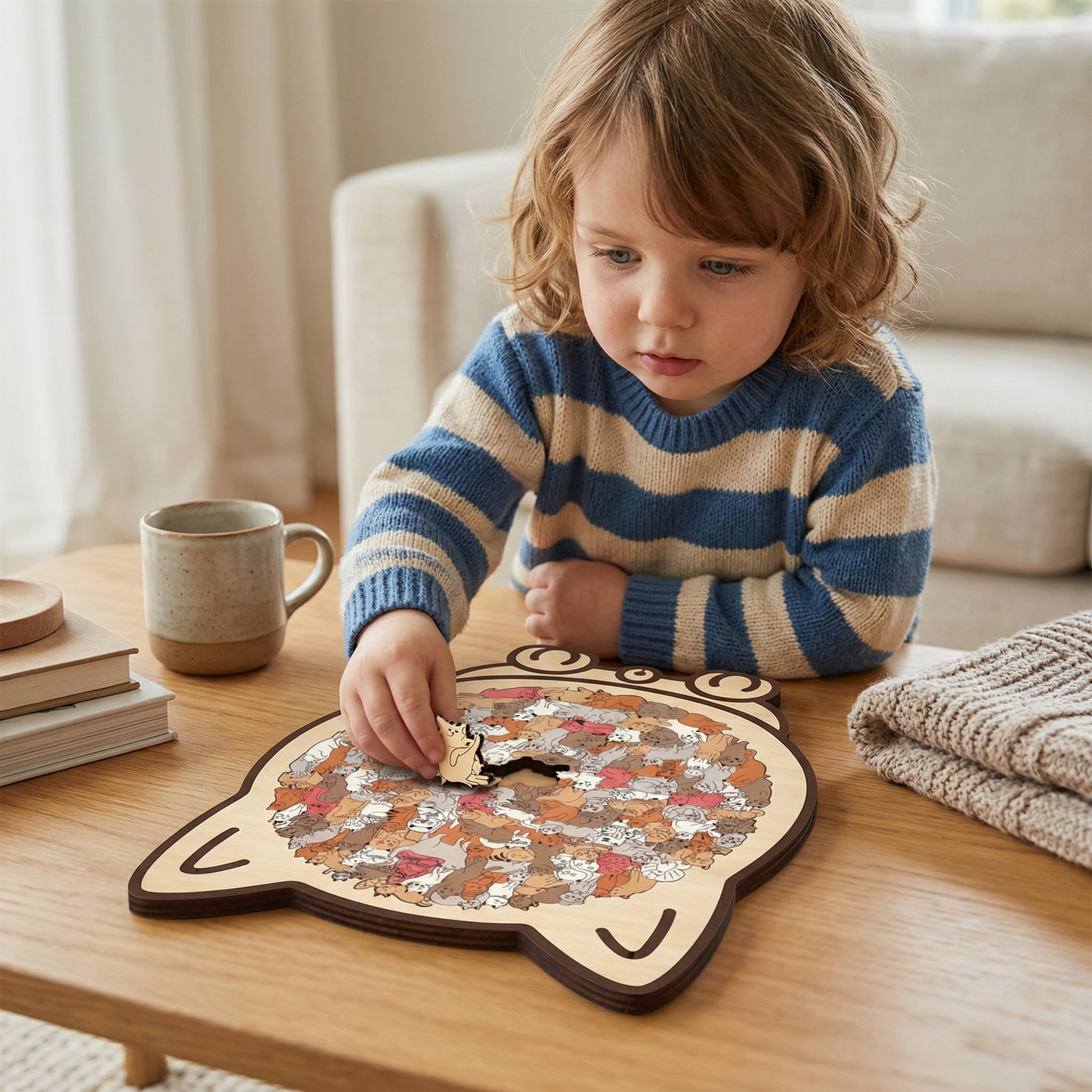 Wooden Cat Puzzle