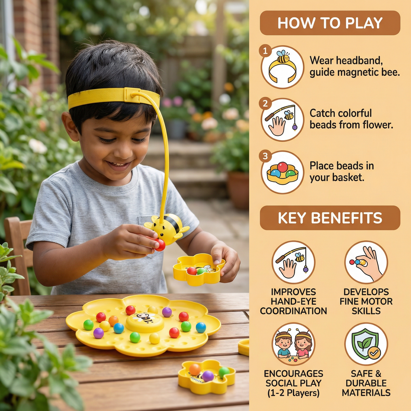 Bee Beads Fishing Adventure Game