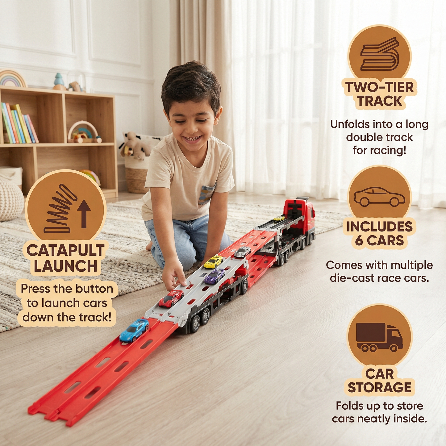 Race Track Play Truck for Kids