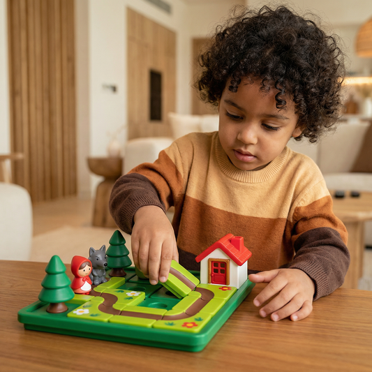 Montessori Little Red Riding Hood Puzzle and Skill Game