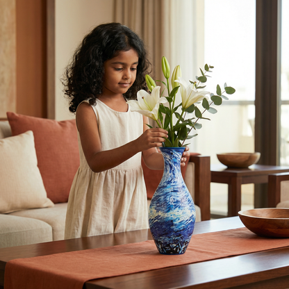 Elegant 3D Puzzle Vase - Usable for Real Flowers