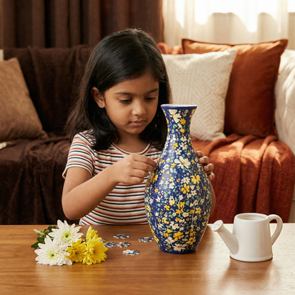 Elegant 3D Puzzle Vase - Usable for Real Flowers