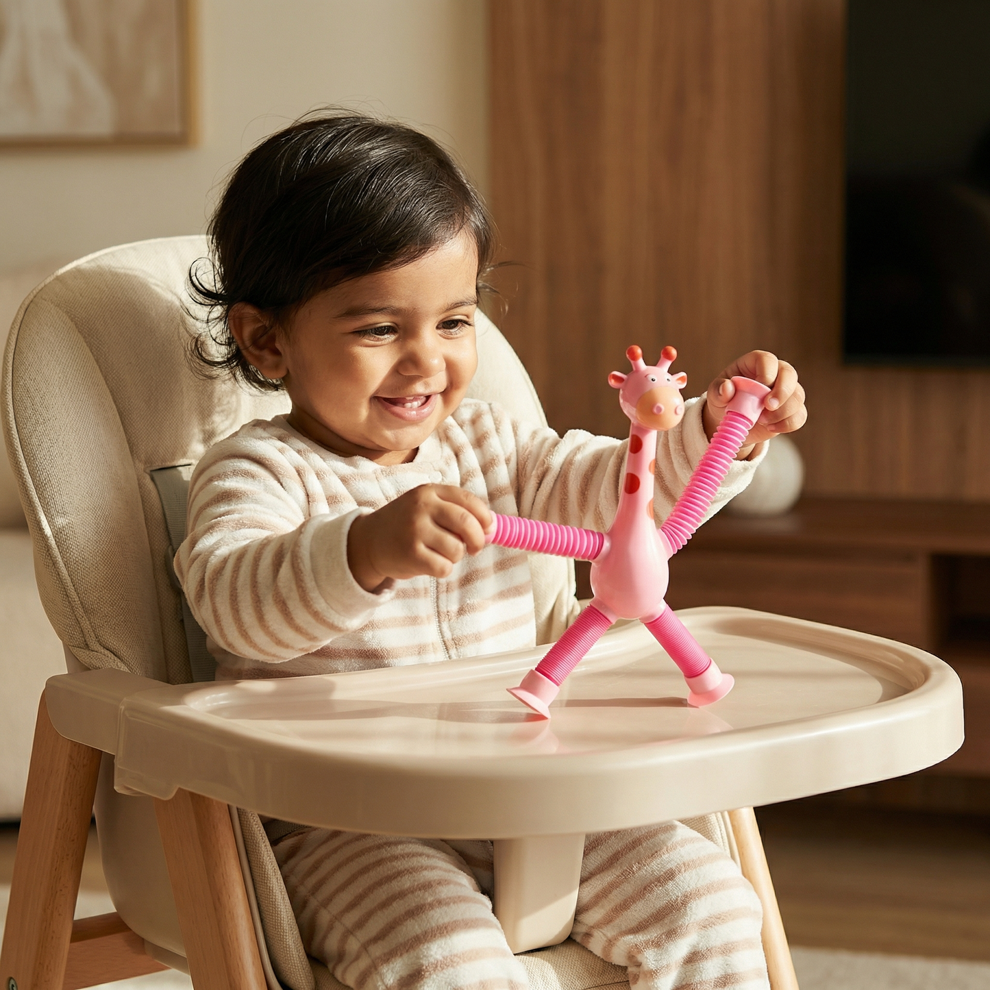 Sensory Suction Cup Giraffe Baby Toy
