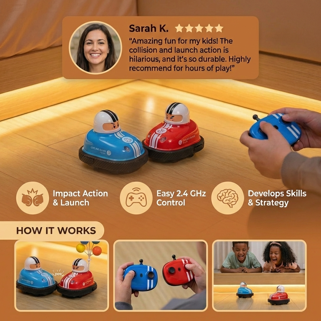 Bumper Car Toy Cars with Sling Function