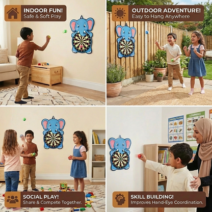 Cute Kids Dart Throwing Game