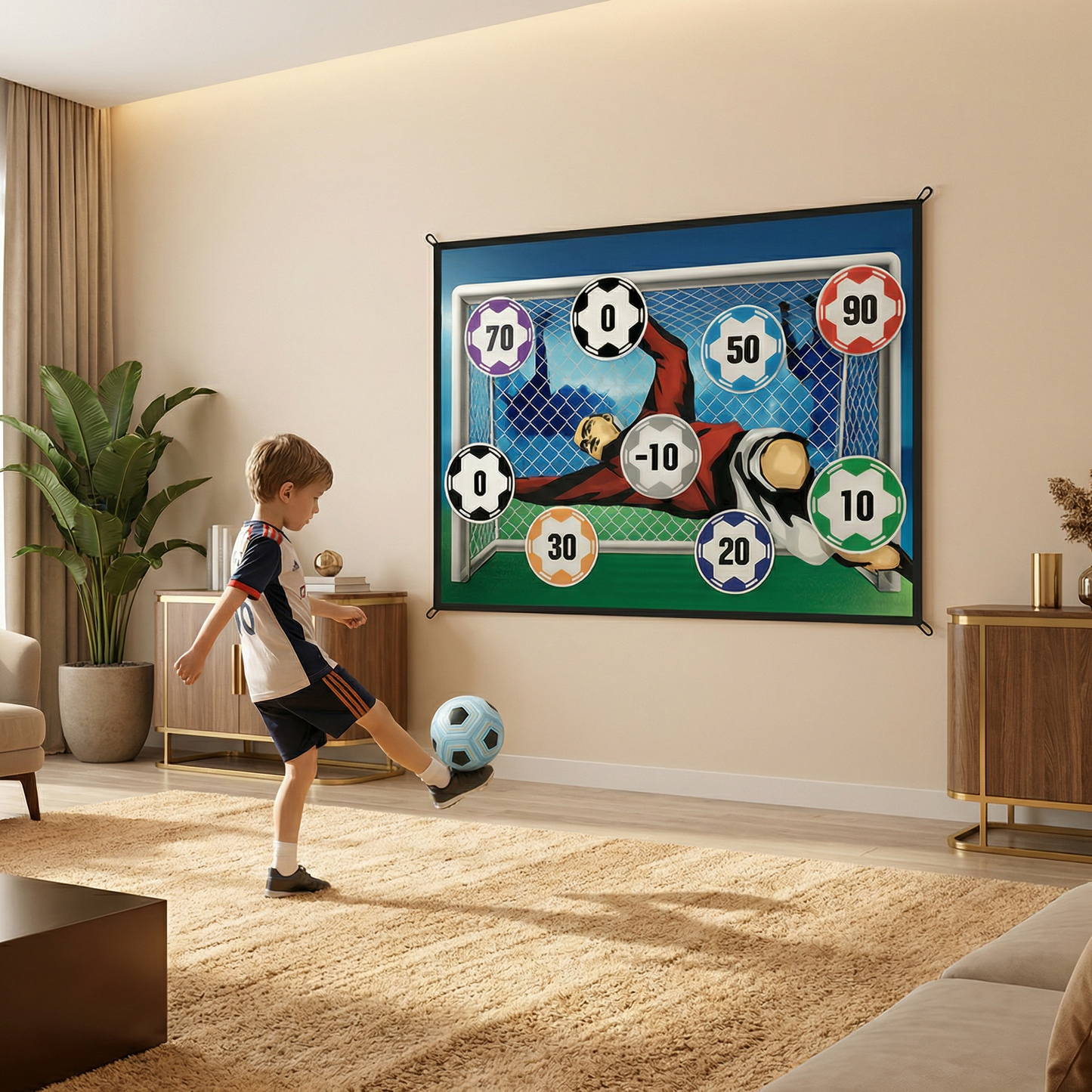 Safe Soccer Goal Shooting Wall for Home