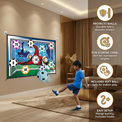 Safe Soccer Goal Shooting Wall for Home