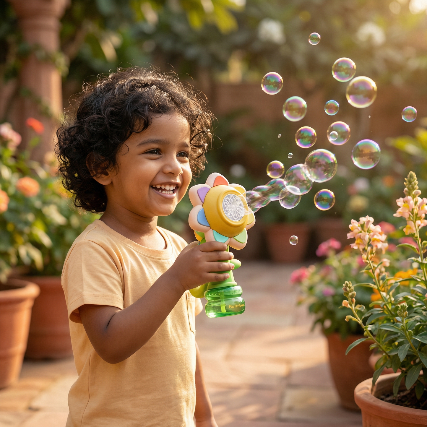 Dancing Soap Bubble Flower