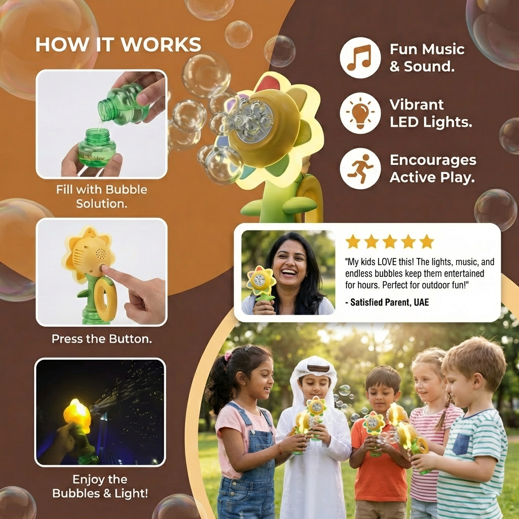 Dancing Soap Bubble Flower