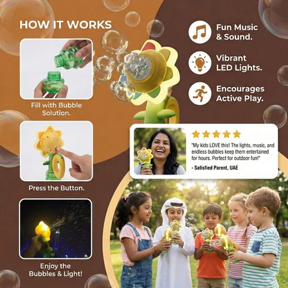 Dancing Soap Bubble Flower