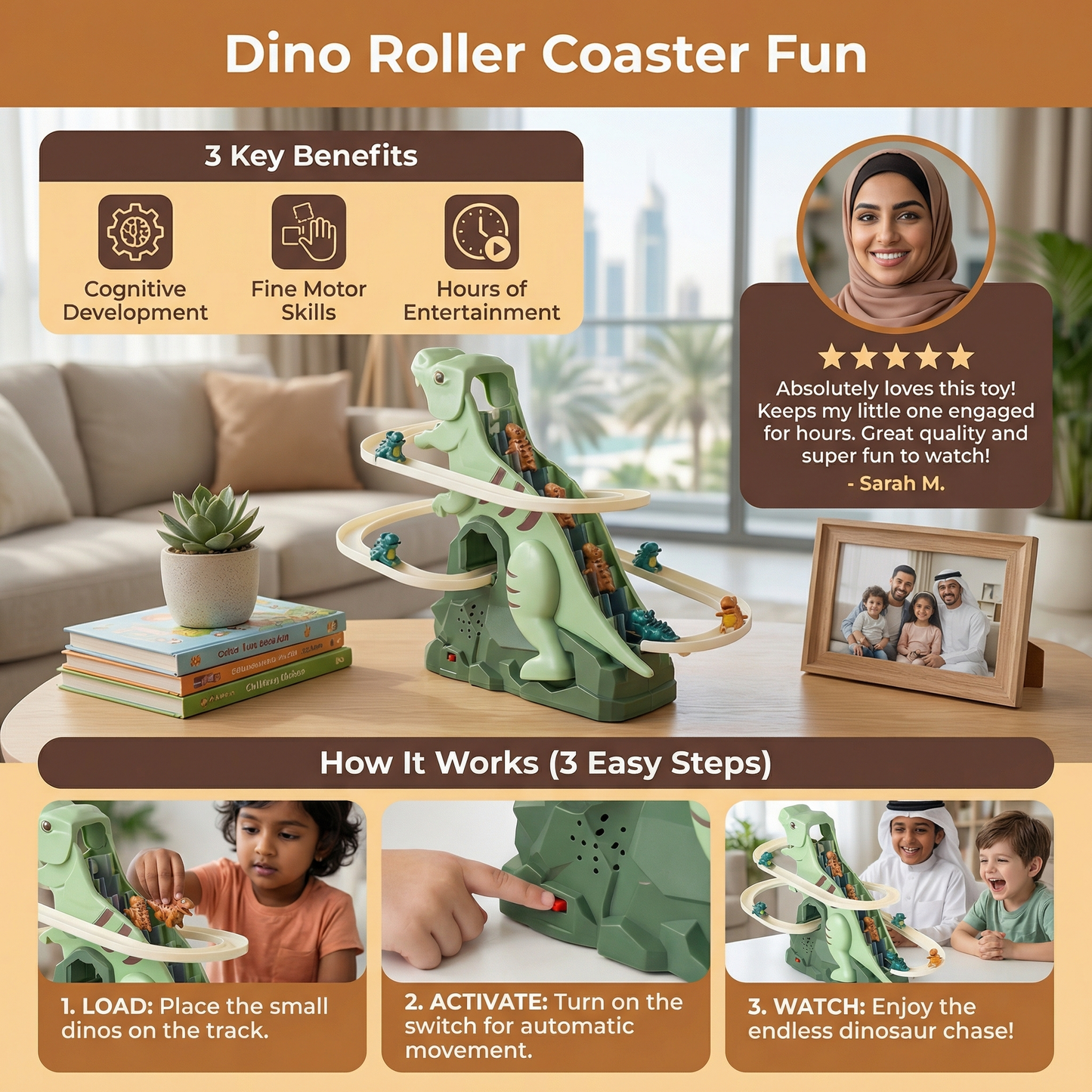 Dino Roller Coaster Fun