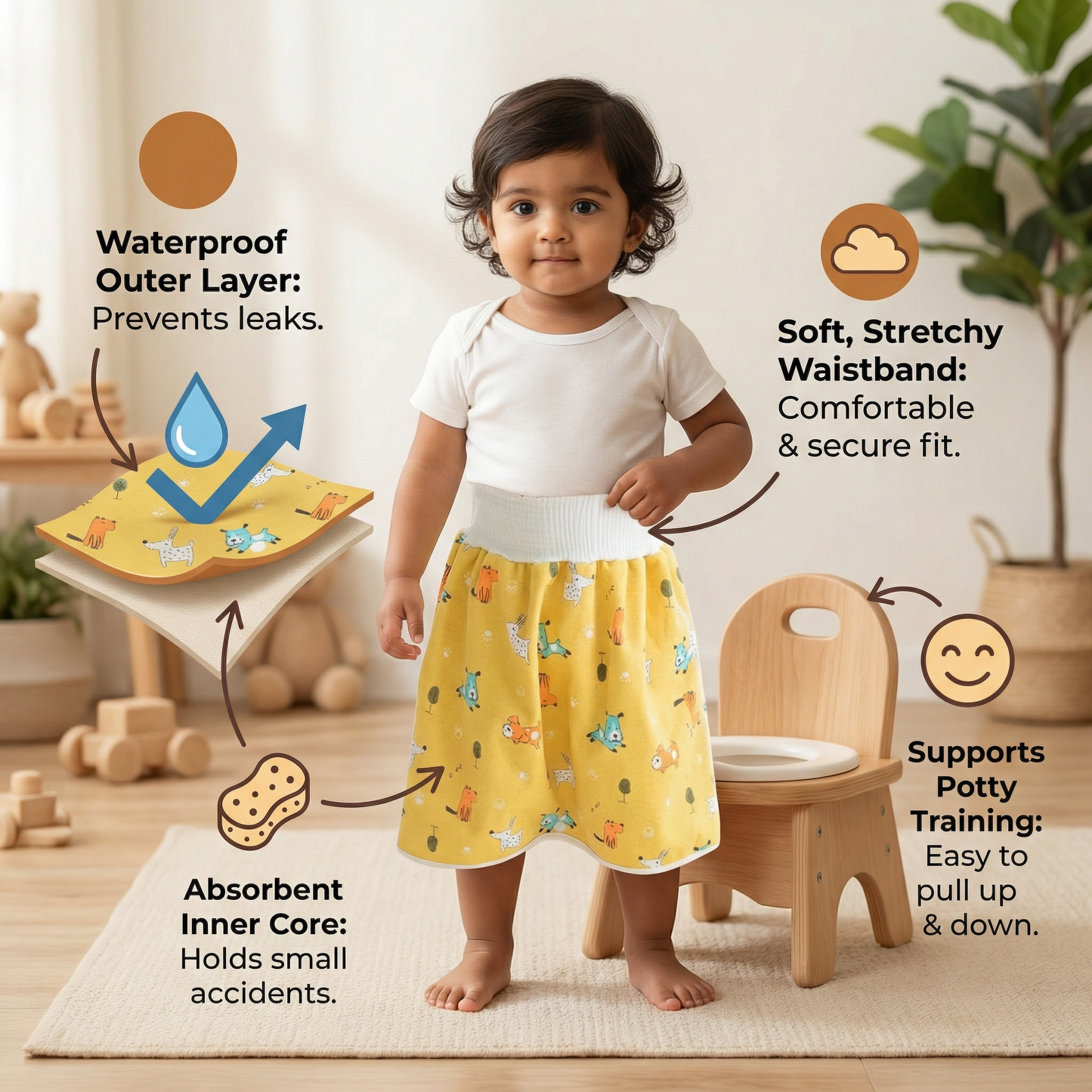 Waterproof Baby Potty Training Pants