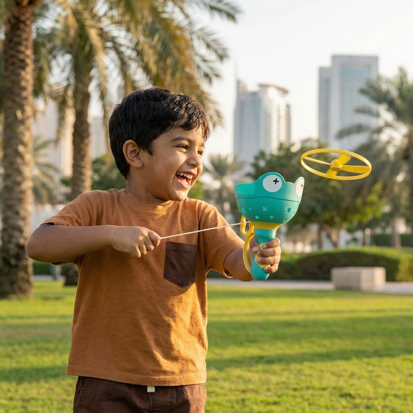 Flight Propeller Toy with String Launcher