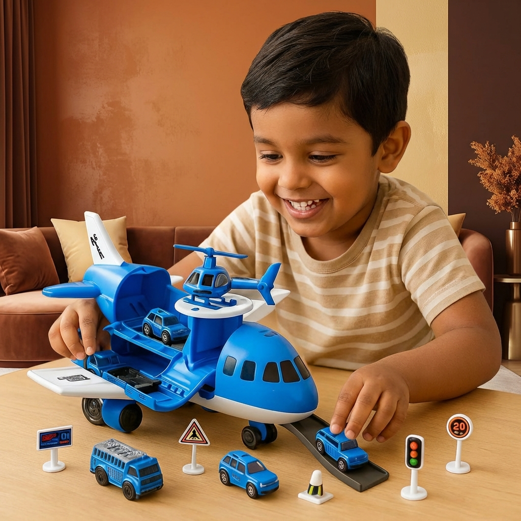 Airplane and Vehicle Play Set