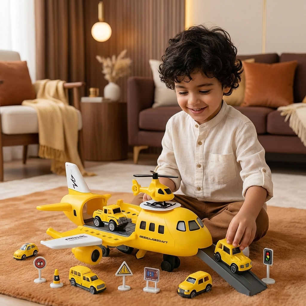 Airplane and Vehicle Play Set