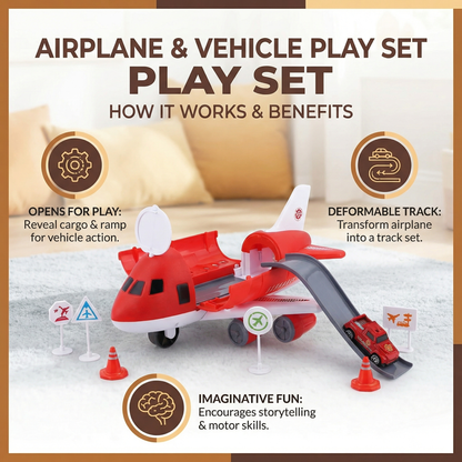 Airplane and Vehicle Play Set
